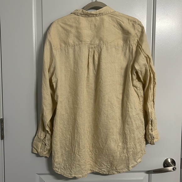 Gap, 100% Linen, Women’s Size L, Button Down, Boyfriend Shirt - Picture 3 of 3